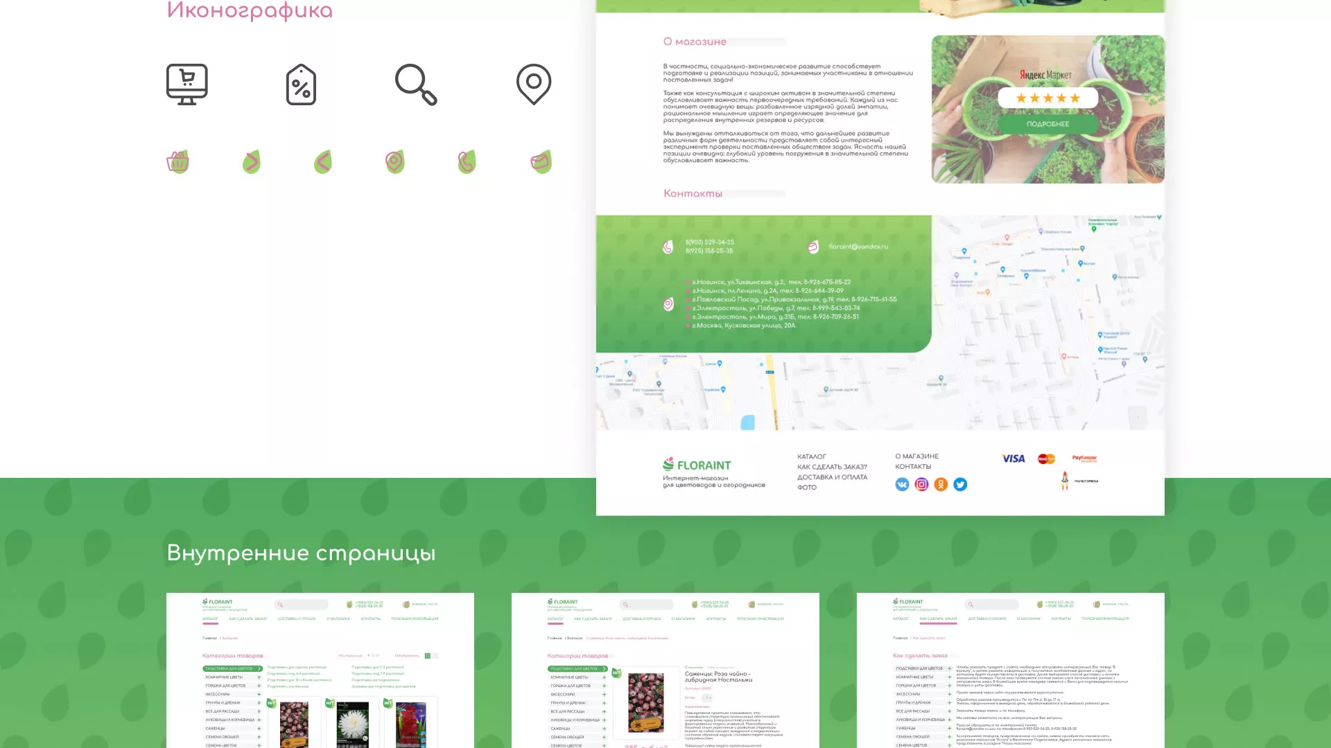Создание логотипа и интернет-магазина «FLORAINT» в Фрязино