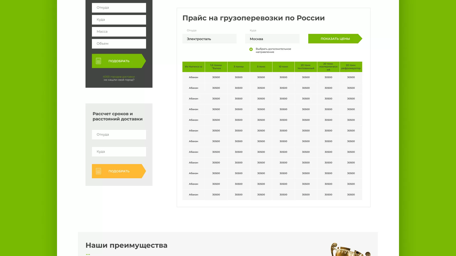 Разработка логотипа и сайта компании «Инком-Логистика» в Фрязино
