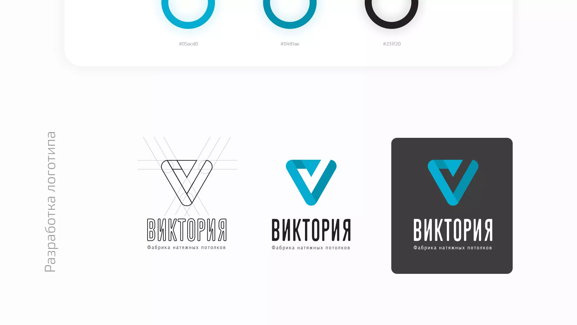 Разработка фирменного стиля компании по продаже и установке натяжных потолков в Фрязино