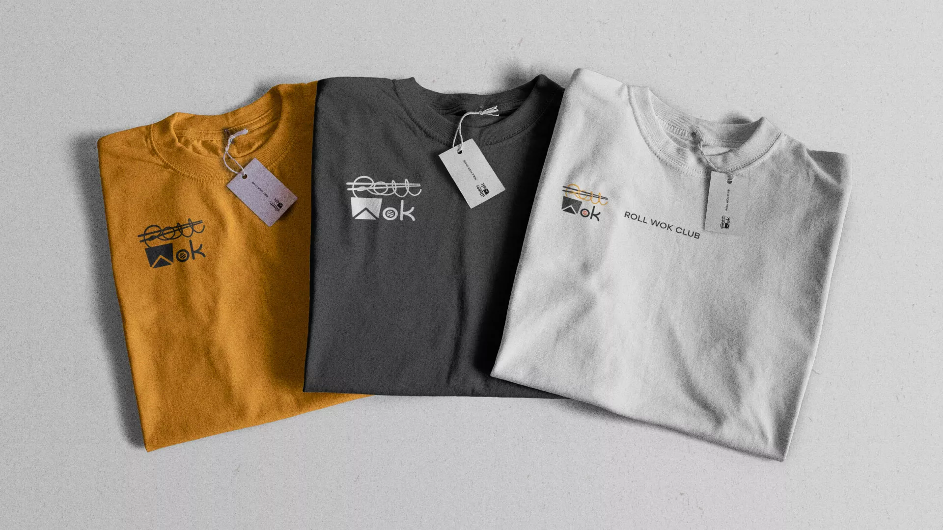 Разработка логотипа суши-бара «Roll Wok Club» в Фрязино