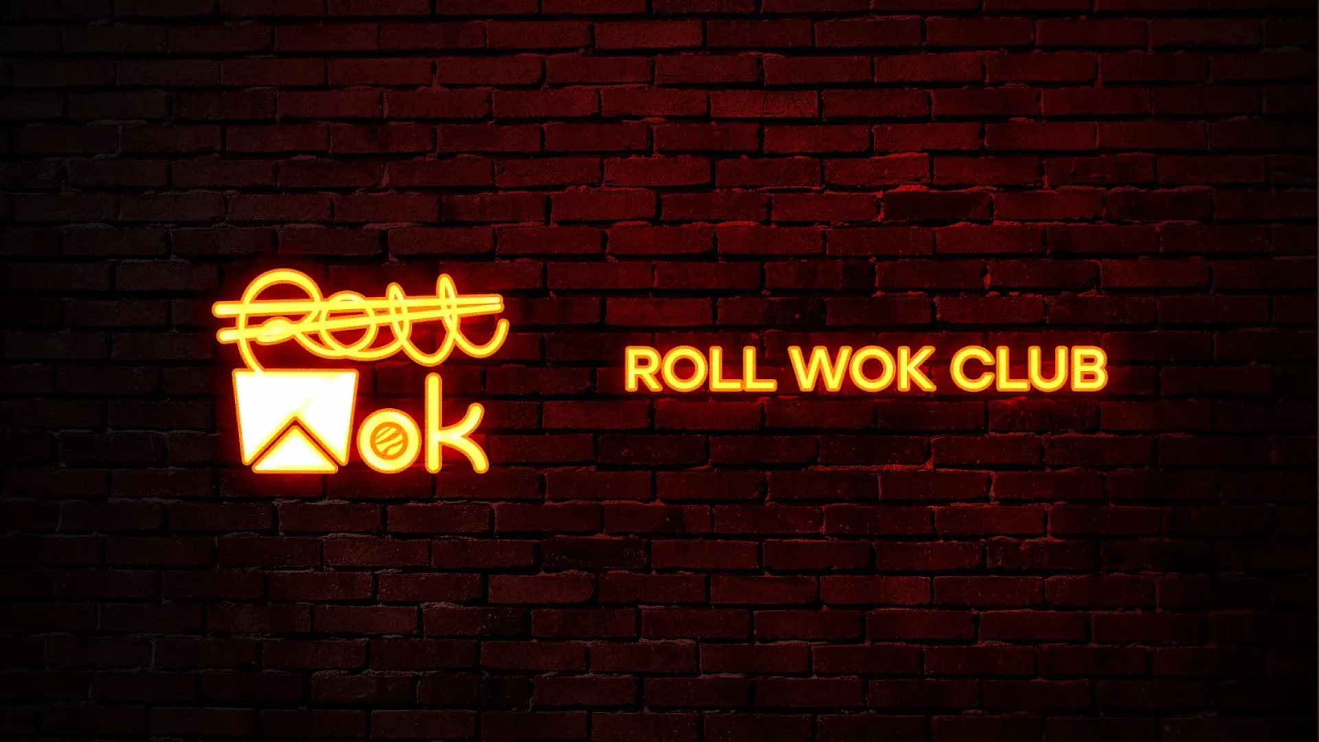 Разработка интерьерной вывески суши-бара «Roll Wok Club» в Фрязино