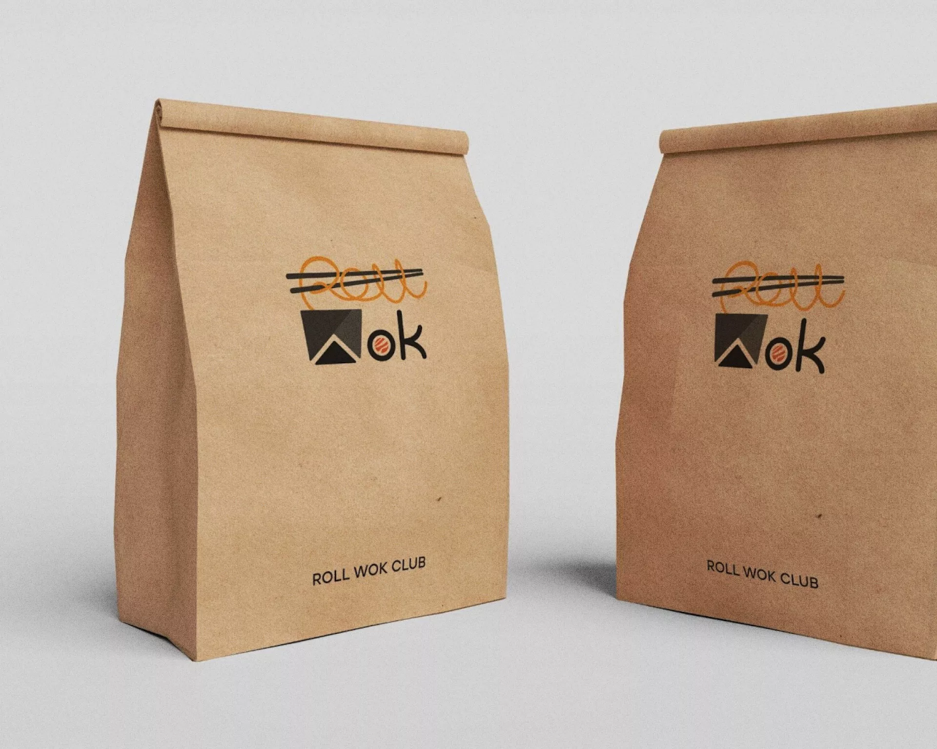 Создание дизайна упаковки суши-бара «Roll Wok Club» в Фрязино