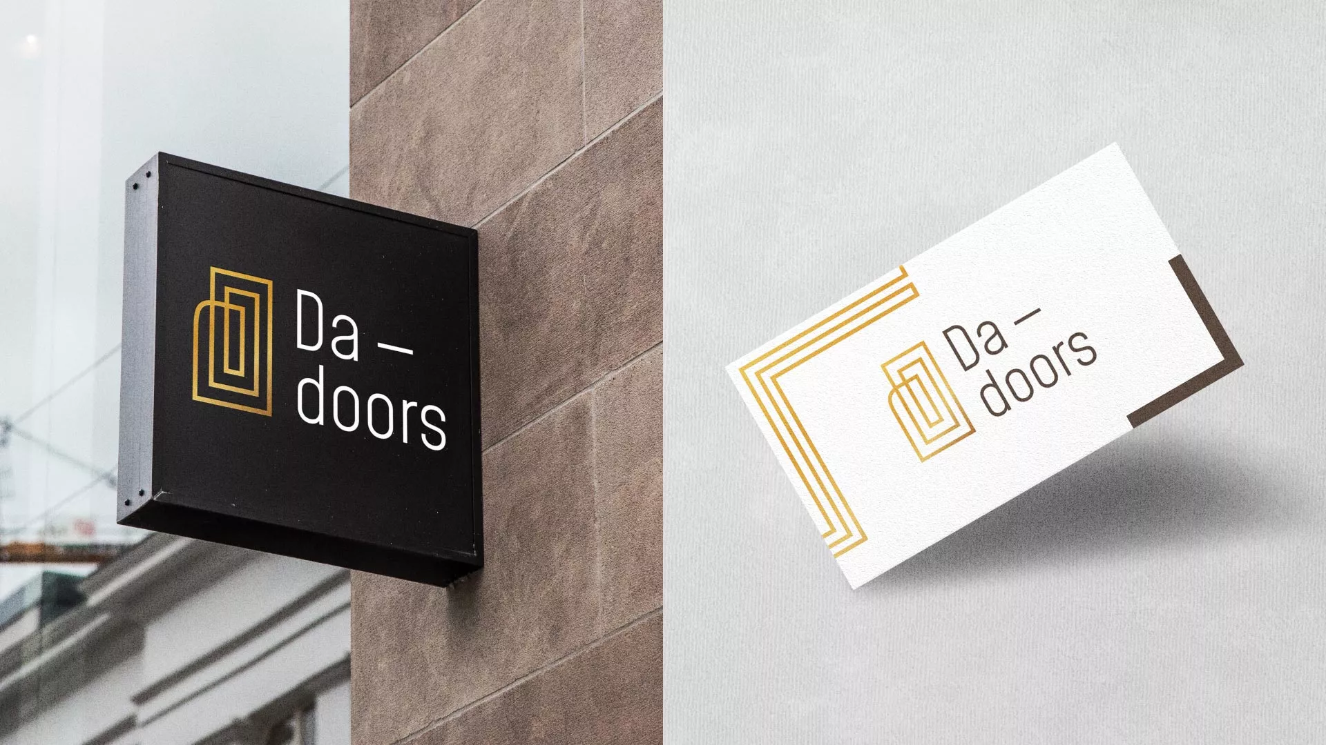 Разработка логотипа для компании «DA-DOORS» в Фрязино